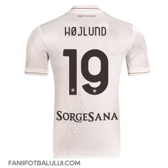 SSC Napoli Rasmus Hojlund #19 Tricou Fotbal Replică 2025-26 Barbati Deplasare